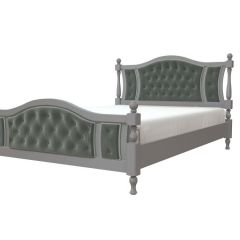 ЖАСМИН Кровать из массива 1600 с элементами экокожи | фото 4